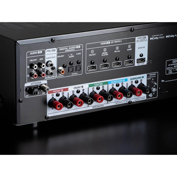 Main product image for Denon AVR-S570BT 5.2 Channel Full 8K Ultra HD AV Receiver 70 Watts per Channel245-4008